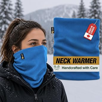 Lupa Handmade Unisex Double-Layer Micro Fleece Neck Warmer - Neck Gaiters for Men - Winter Neck Warmer for Women