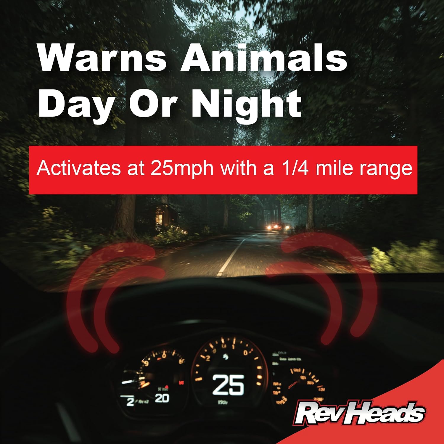 Deer Whistles for Vehicles - 1 Ultrasonic & 1 Closed Wind Whistle - 3 Barrels Each to Avoid Getting Plugged Up - Alert Roadside Animals to Avoid Dangerous Collisions - Safety Whistle for Cars