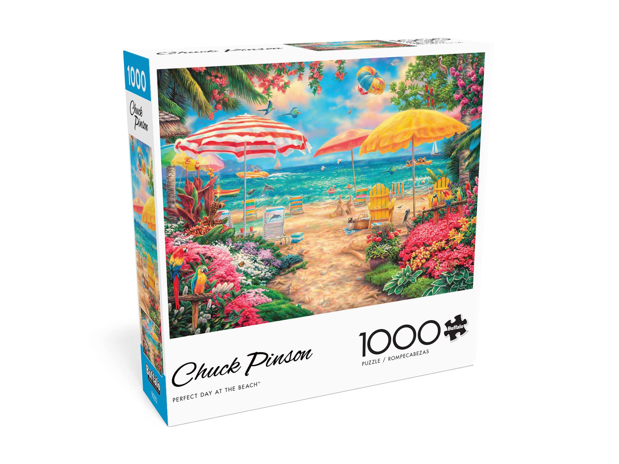 Buffalo Games - Chuck Pinson - Giornata perfetta in spiaggia - Puzzle da 1000 pezzi