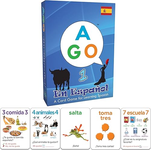 Miniatura 1 de AGO Juego de cartas en español para principiantes Aprende español jugando un divertido juego de conversación