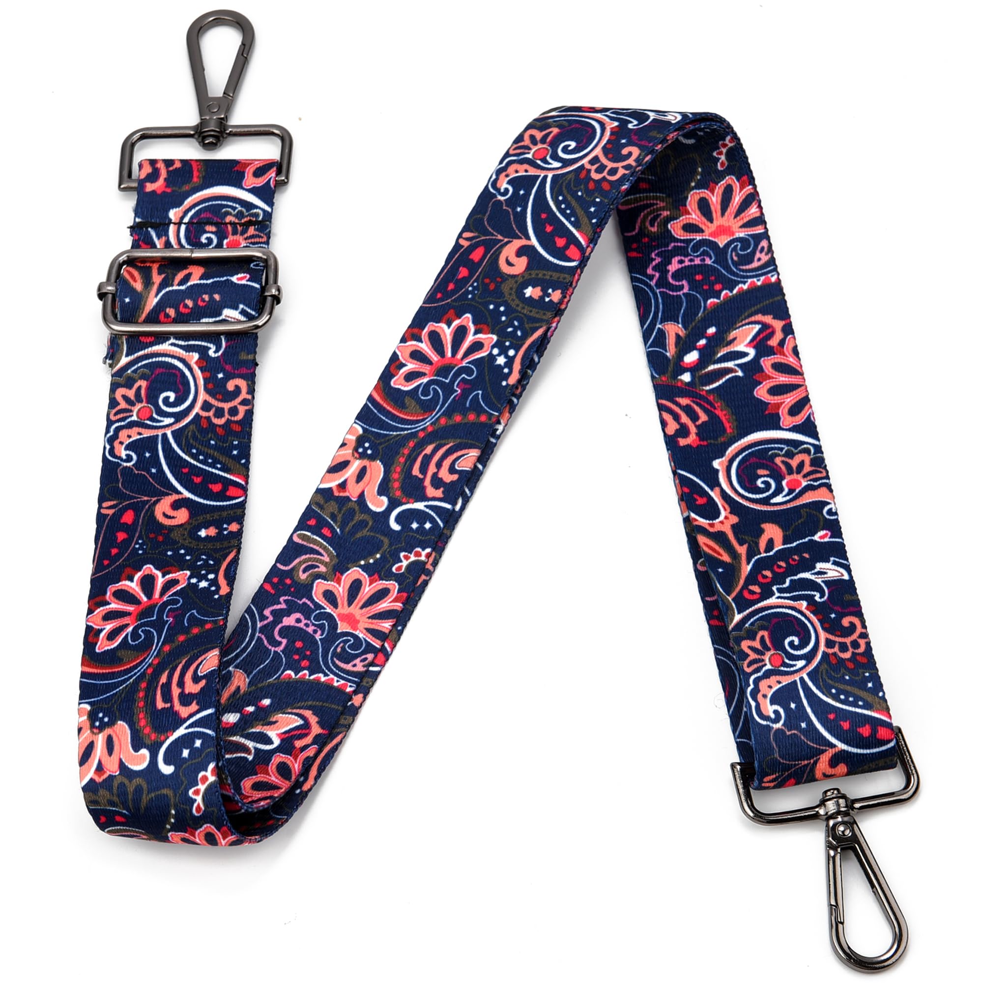 Purse Strap Gold Hardware Replacement Crossbody Bag Strap, Wide Adjustable Shoulder Strap