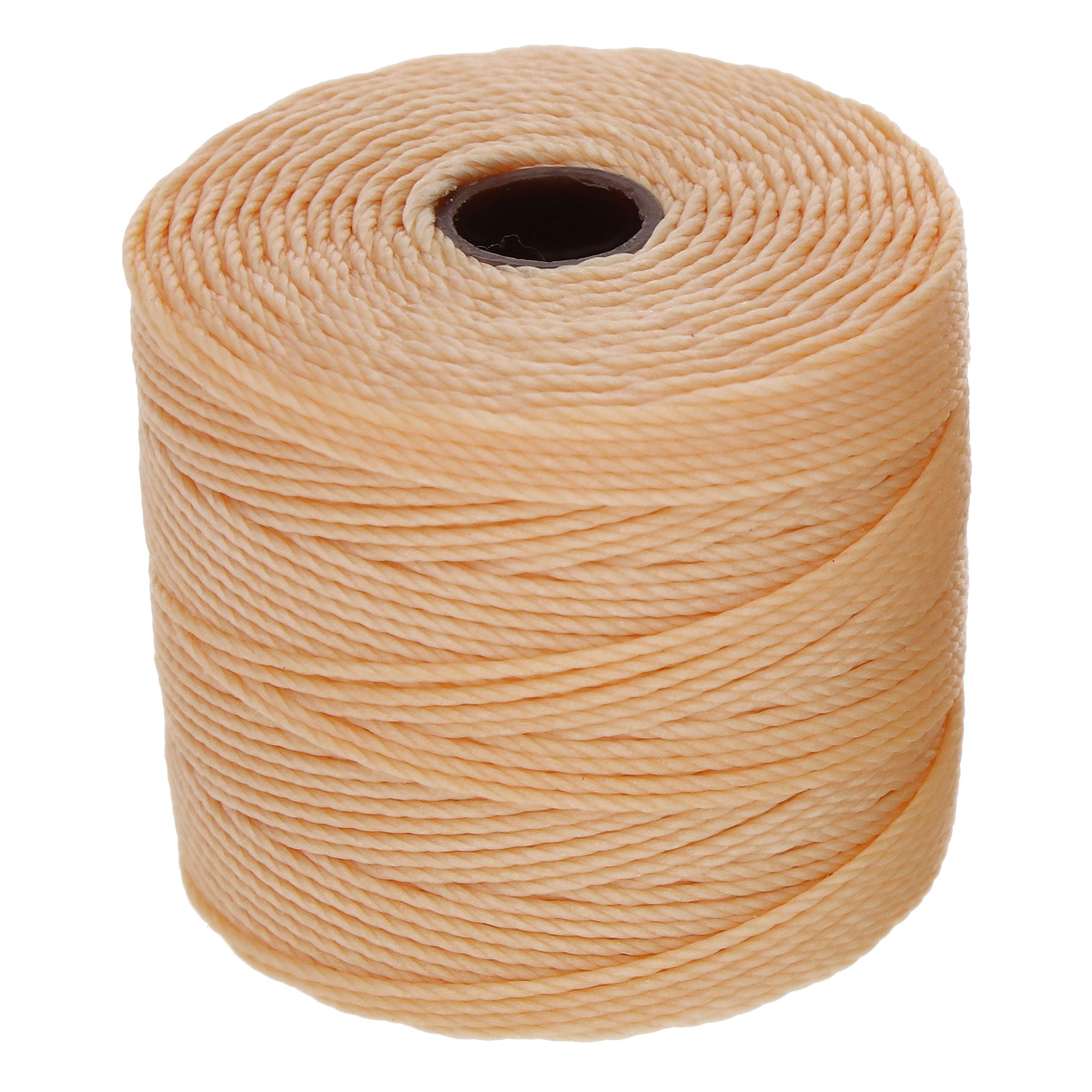 BeadSmith Super-Lon Schnur - Honig-Butter-Mix - Vier 70 m Spulen / Größe 18