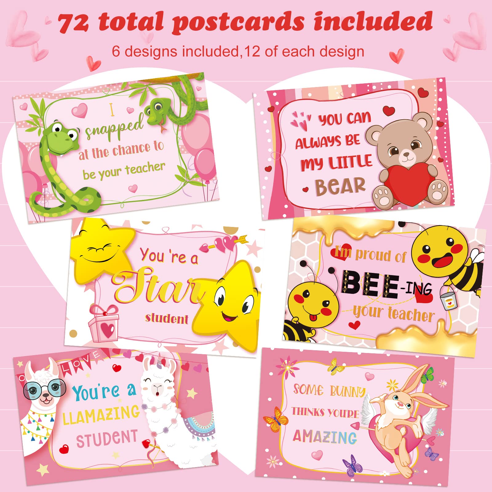 amazon-com-72-pieces-teacher-valentines-for-students-blank-valentine-cards-from-teacher-to-students-cute-valentines-postcards-for-students-from-teacher-4-x-6-inch-funny-fill-in-notecards-for-students for Free Printable Valentines From Teacher To Students Amazon.com : 72 Pieces Teacher Valentines for Students, Blank Valentine Cards from Teacher to Students Cute Valentines Postcards for Students from Teacher, 4 x 6 Inch, Funny Fill in Notecards for Students for Free Printable Valentines From Teacher To Students