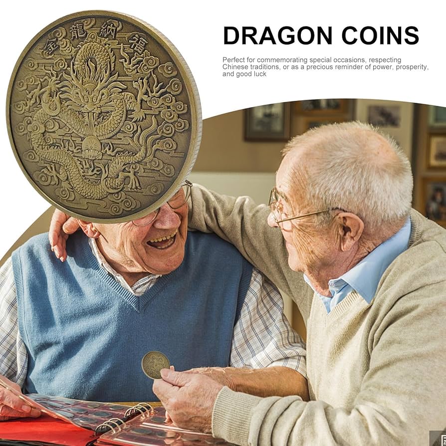 チャレンジコイン Amazon | 幸運チャレンジコイン、中国龍年ラッキーコイン