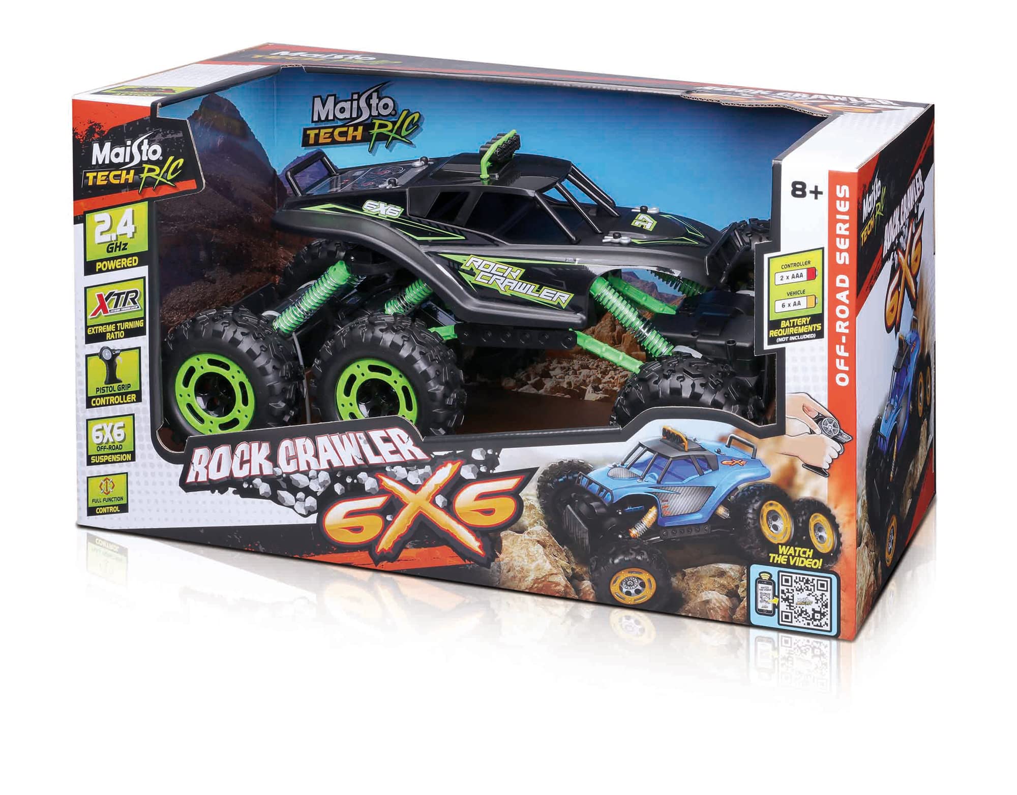 Maisto R/C ROCK CRAWLER 6X6 samochód terenowy - 2,4 GHz - skala 1:16