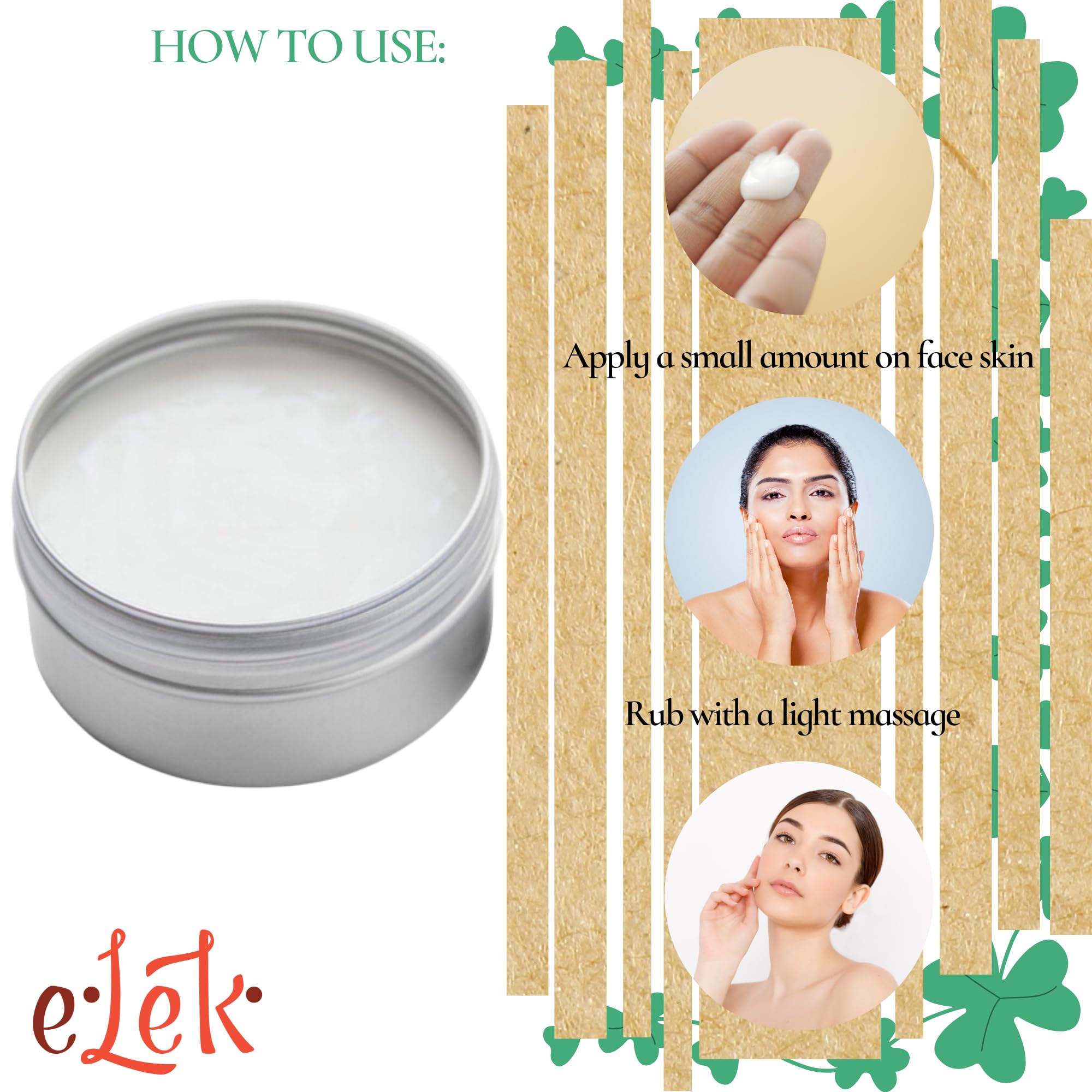 ELEK EtnaBIO Face Cream & Neck Cream with Grape Seed Oil 50 ml Combination Skin Face Care, Anti-Wrinkle Cream - Image 4