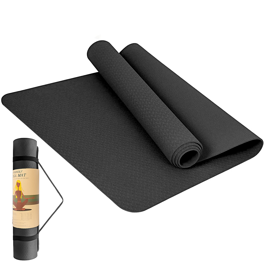 StillCool Gymnastiekmat, ftalaatvrij, antislip, hoogwaardige trainingsmat, pilatesmat en fitnessmat met draagriem, ideaal voor sport, outdoor, fitness en yoga, thuis, 183 x 61 x 0,6 cm - Image 8