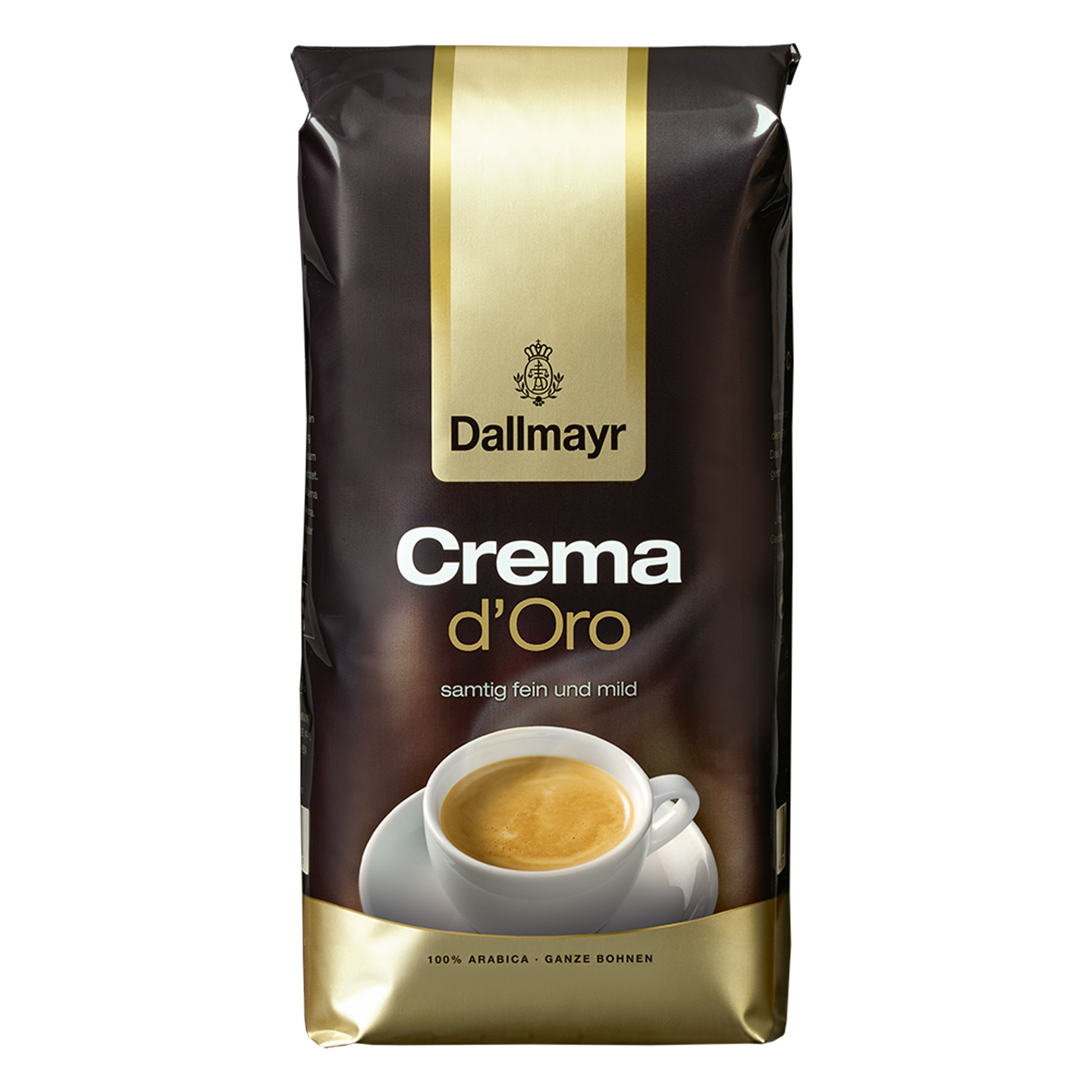 Dallmayr Crema d'Oro Kaffee, Bohnenkaffee, Röstkaffee, ganze Bohnen, Kaffeebohnen, 3 x 1000 g