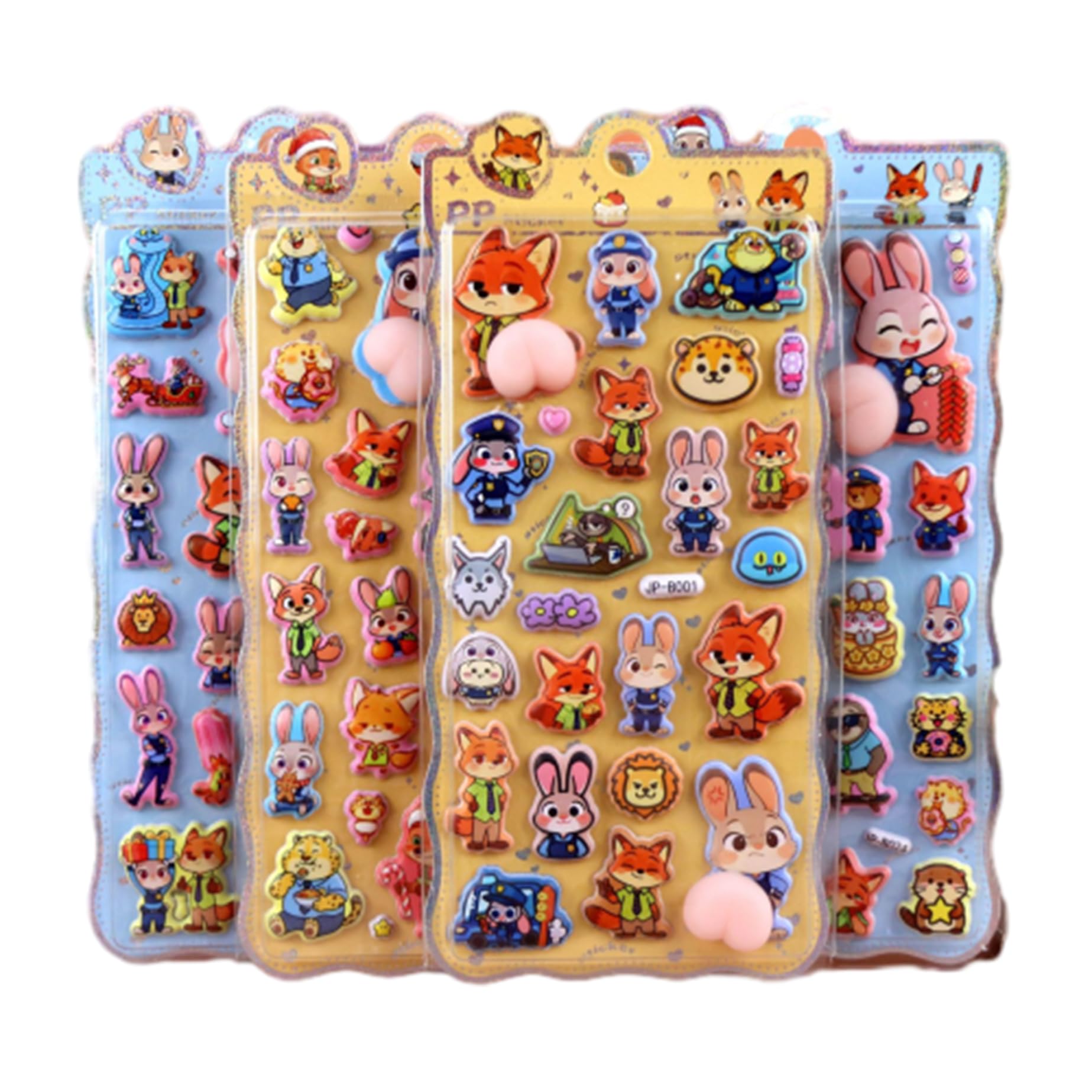 Amazon.co.jp: ズートピア 4枚入 ぷにぷに おしり シール帳 可愛い