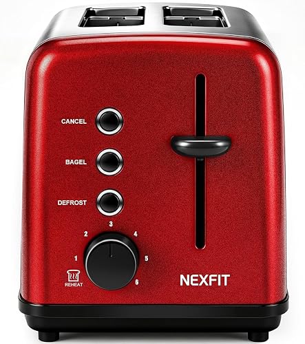 2片复古烤面包机 不锈钢 1.5英寸超宽槽 900W