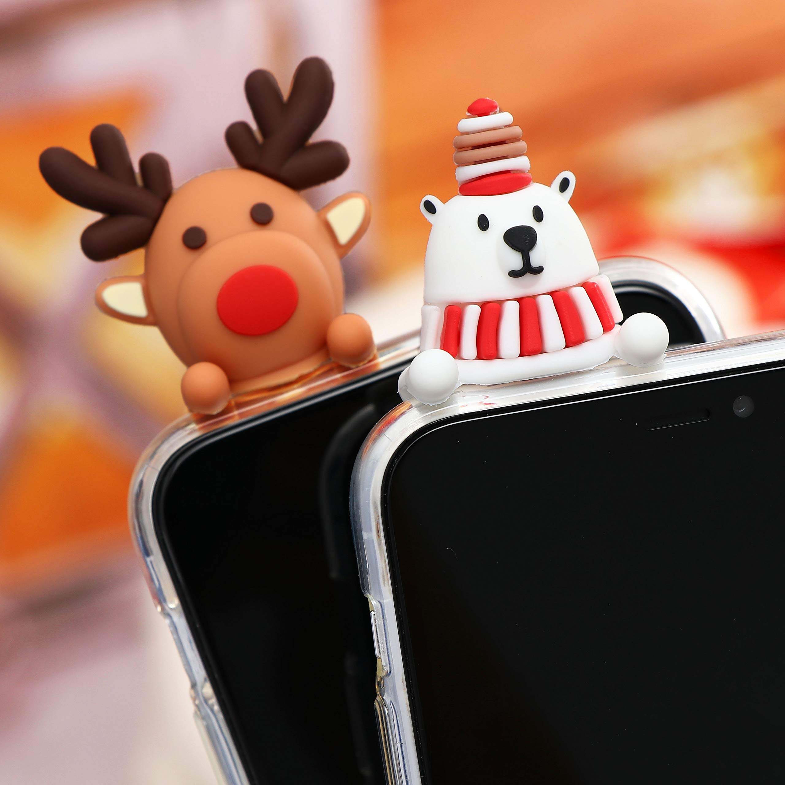 Yoedge Cover Natale Per Xiaomi Redmi Note 8 Pro – Silicone TPU Trasparente Con Disegno 3D Natalizio, Antiurto - 3