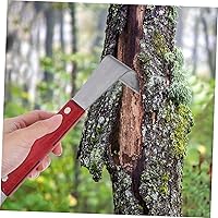 Vista 6 de Angoily Cuchillo de afeitar para carpintería, herramienta de mano para descortezar, herramienta de madera para descortezar, corteza, corteza