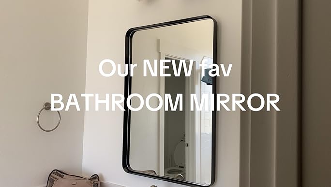 mikio★　PT BLK 36 Amazon.com: TETOTE Navy Blue Bathroom Mirror 24 x 36 Metal