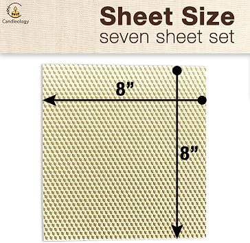 White Ivory Beeswax Sheets for Candle Making - Natural Beeswax Candle Making Kit for Kids & Adults