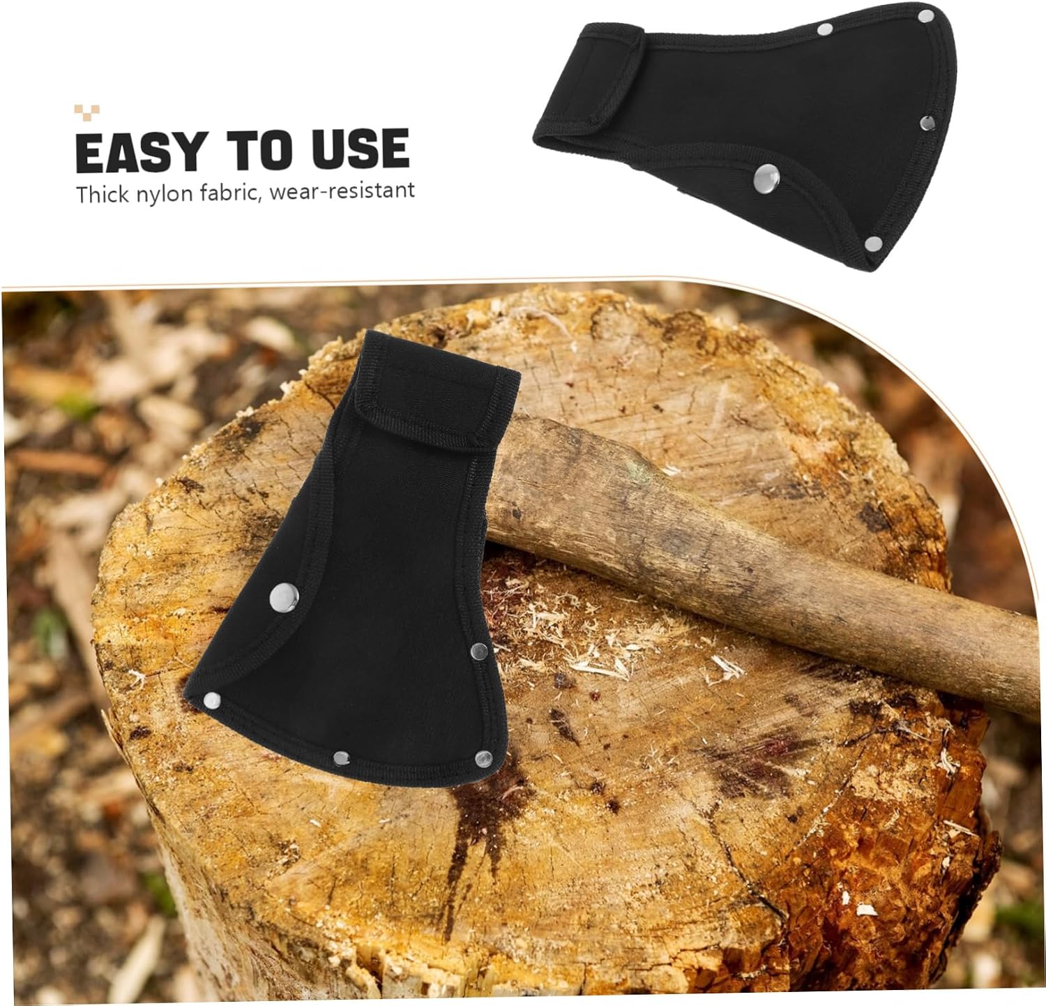 Nylon Hatchet Cover Portable Axe Head Protector for Hiking Camping Durable Outdoor Axe Sleeve Blade Safety for Easy Carrying Essential Tool for Outdoor Activities