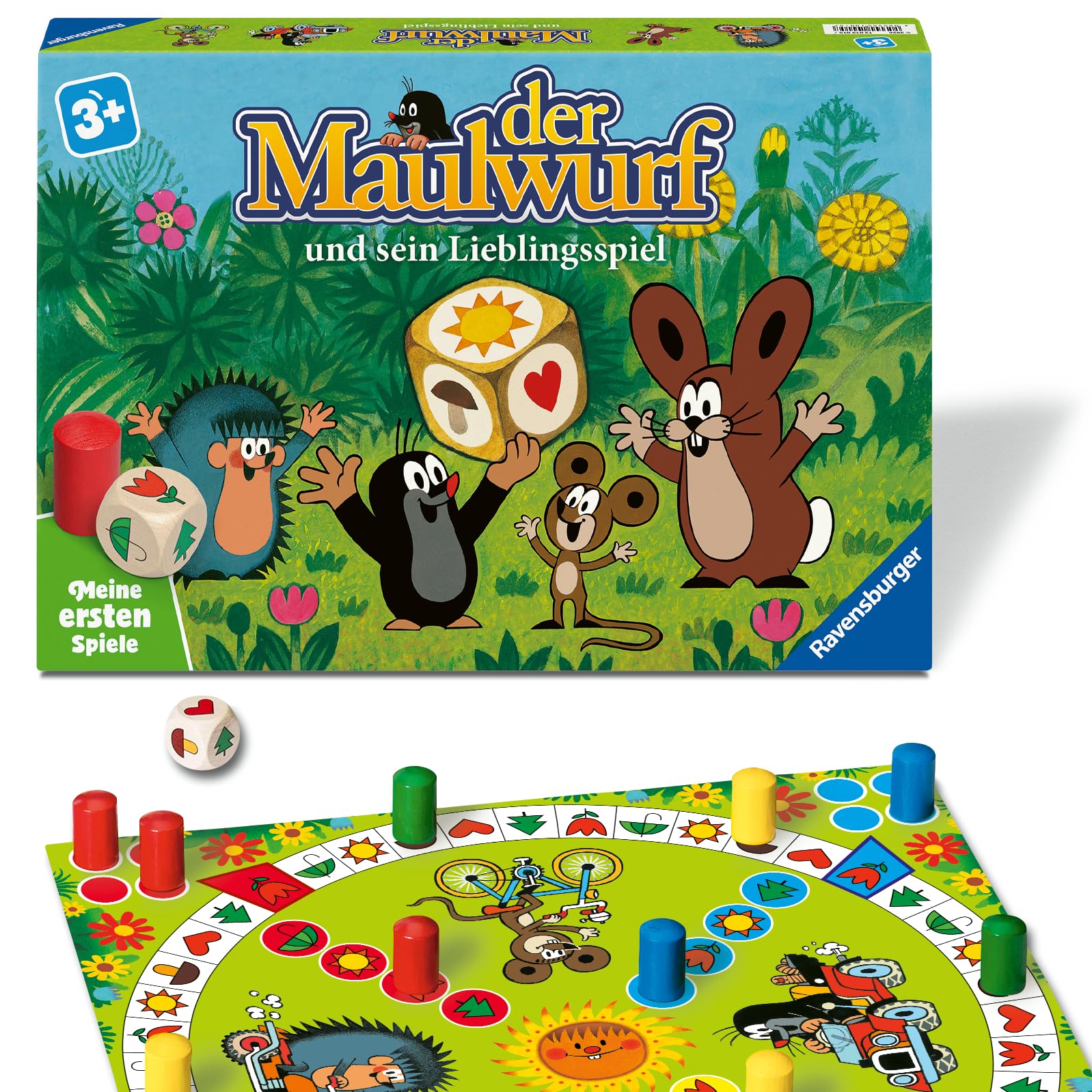 Ravensburger 12010015 Der Maulwurf und Sein Lieblingsspiel - Meine ersten Spiele: Kinderspiele, Spiele ab 3 Jahren, für 2-4 Spieler, Geschenk für Mädchen oder Junge