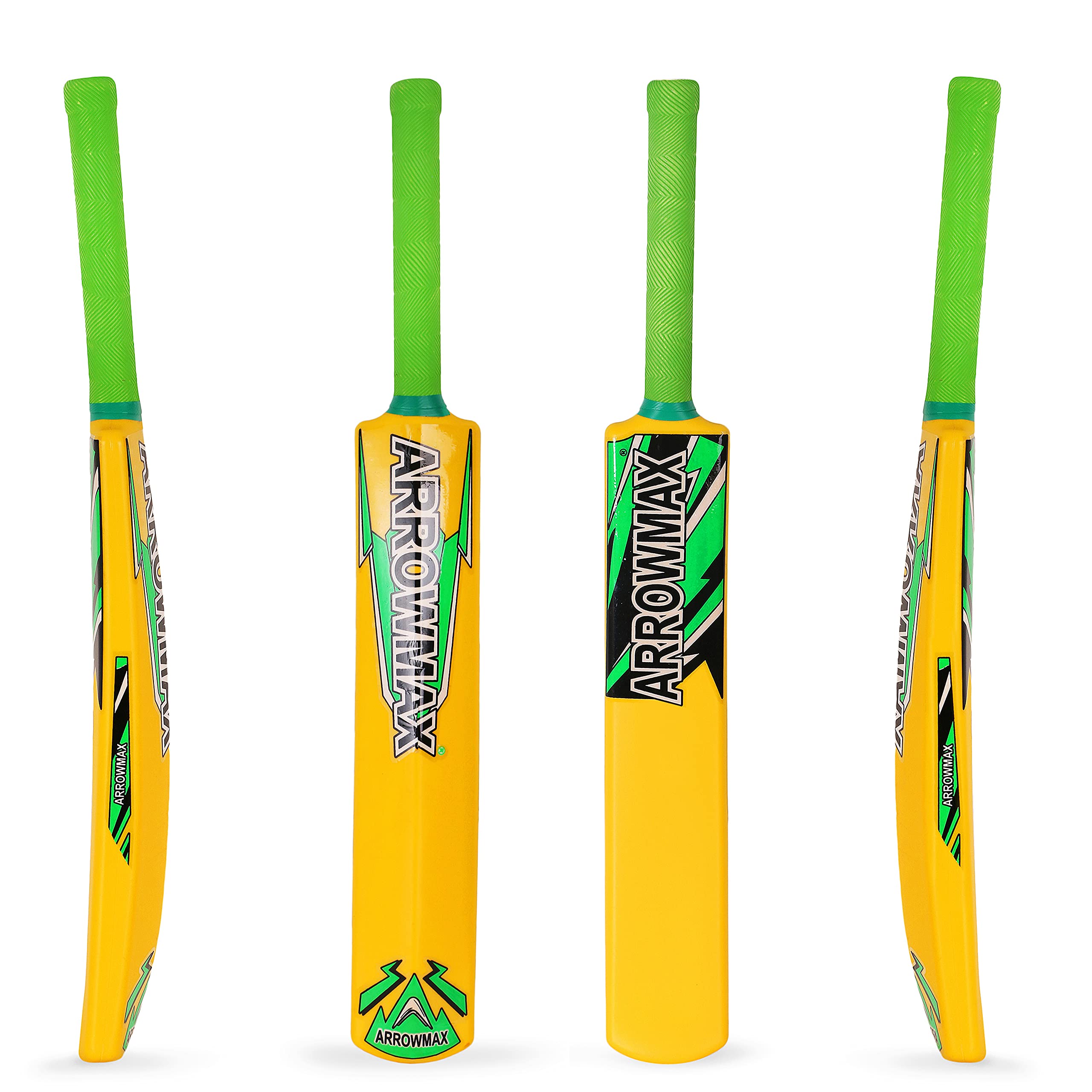 Hard Plastic for Kids PVC with Hard Ball bat Black Cricket bat for Hard Tennis Balls for All Age Group and Above Thick Blade (MOTA) Cricket BAT Play with Light Ball Full Size (Size 4)