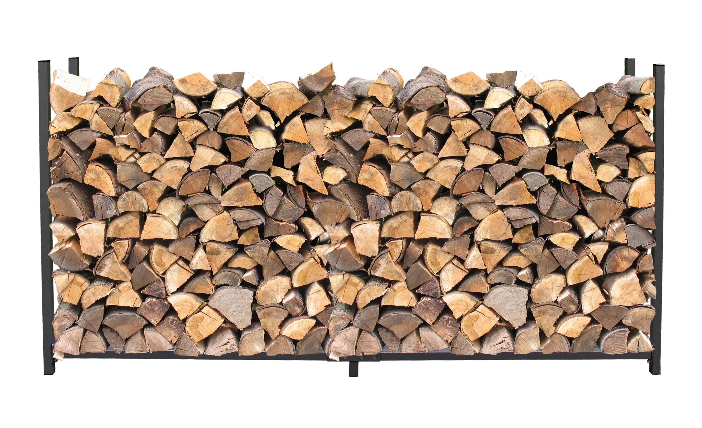 Étagère en métal pour Bois de cheminée Gris Anthracite 200 x 25 x 115 cm QUICK STAR