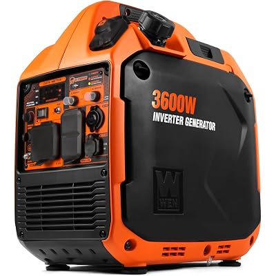 WEN Quiet and Lightweight 3600-Watt Dual Fuel RV-Ready Portable Inverter Generator with Fuel Shut Off and CO Watchdog (DF360iX)