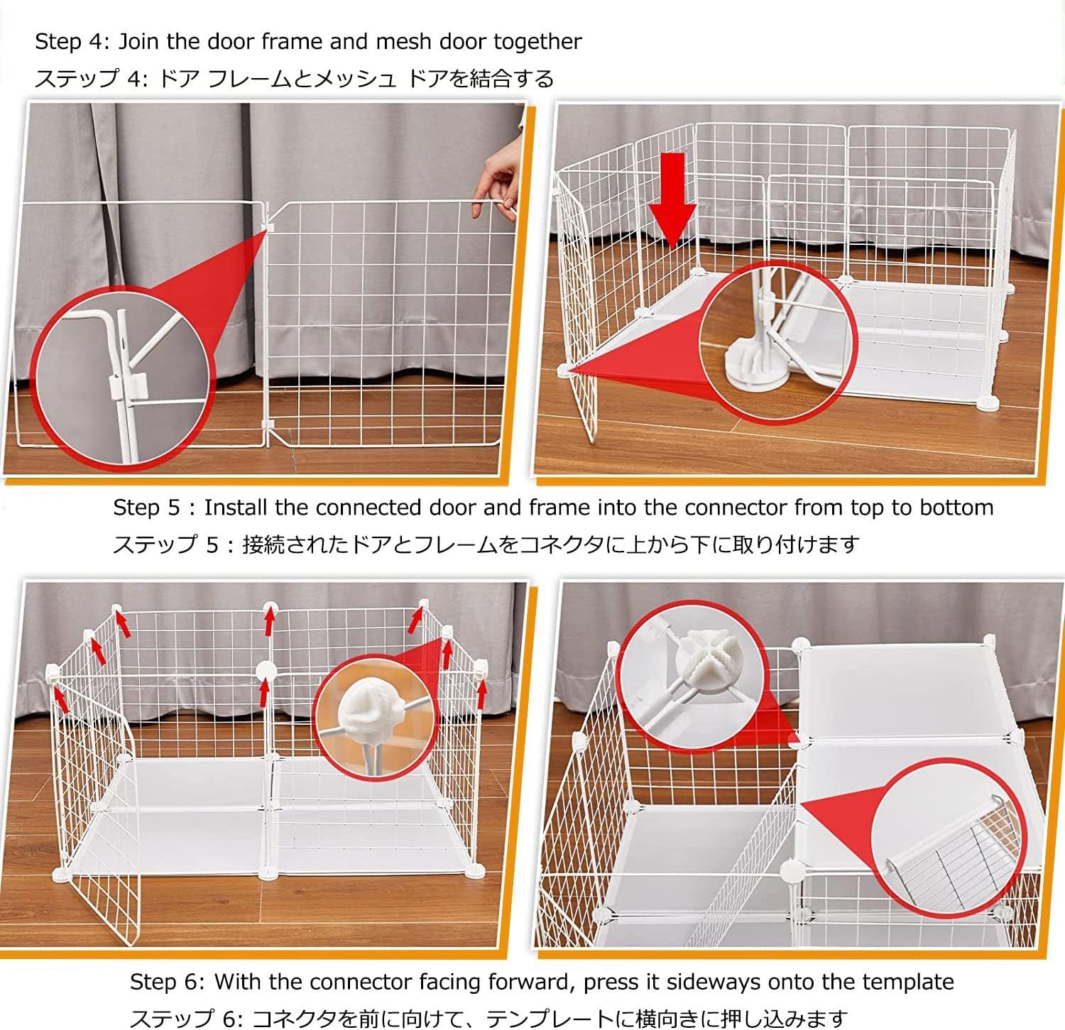 Cat Cages Indoor Large,Cat Enclosure,Cat Cabinet Semi-Enclosed Cat Cage DIY Cat Playpen,Pet Fence Indoor,with Cat Nest + Cat Hammock + Cat Litter Box + Cat Bowl,for 1-3 C,Black 75x49x73cm