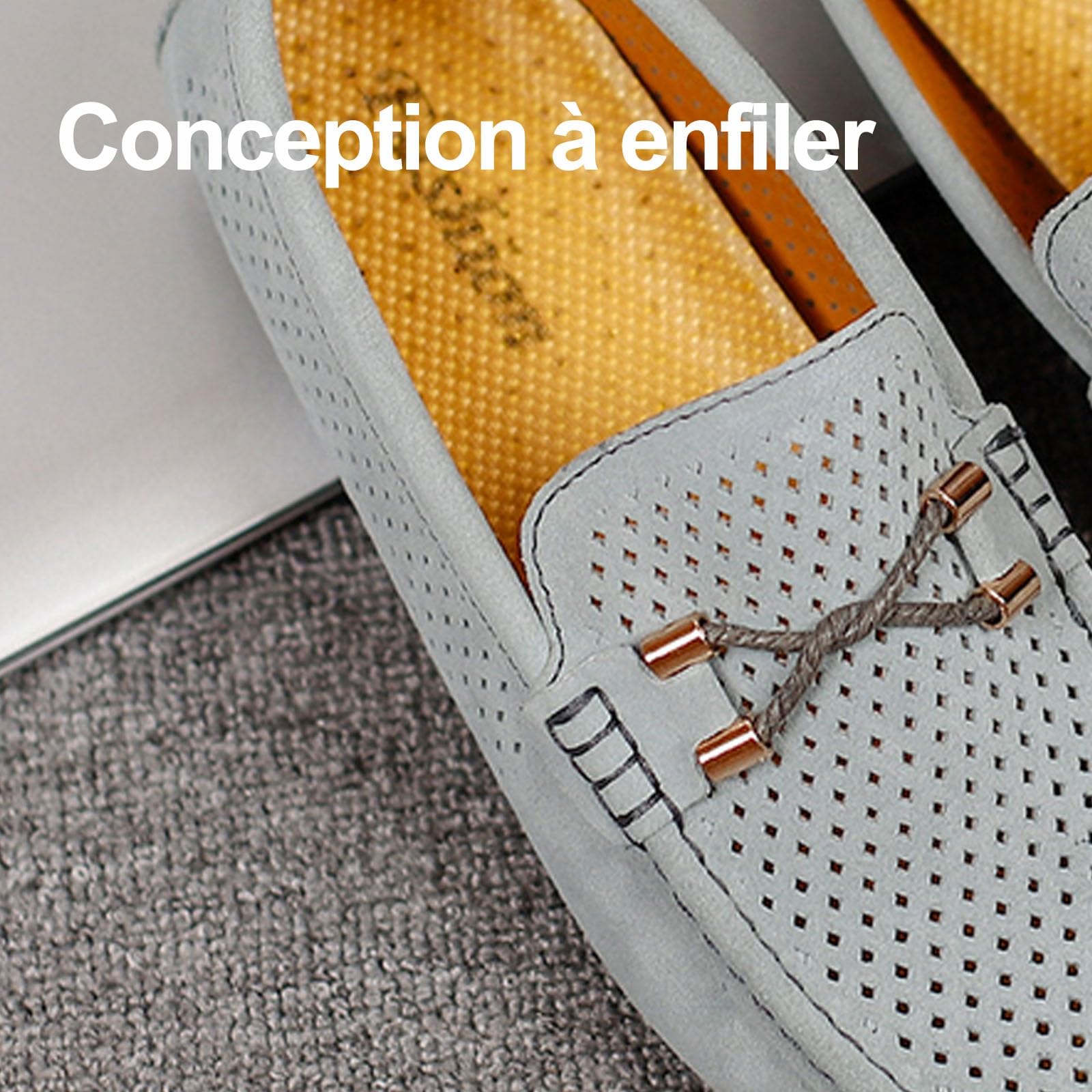 Chaussures en Cuir Respirant，Style Britannique, avec Semelle antidérapante en Caoutchouc, Convient à de Nombreuses Occasions