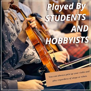 Ktaxon 1/2 Acoustic Violin Kit for Beginners | Fiddle for Students and Enthusiasts, with Case, Bow, Rosin & Manual