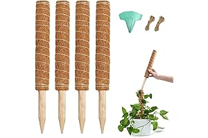 Joyhalo 48.7 Inch Stackable Moss Poles for Indoor Plants as Plant stakes