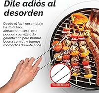 Vista 6 de Gas One Parrilla portátil de barbacoa de 14 pulgadas con tapa de bloqueo de 3 puntos para preservación del calor - Sistema de ventilación doble