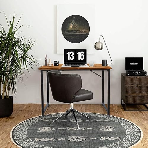 Miniatura 3 de Lufeiya Escritorio pequeño de madera maciza para computadora oficina en casa estudiante estudio PC escritorios de escritura de 31 pulgadas mesa