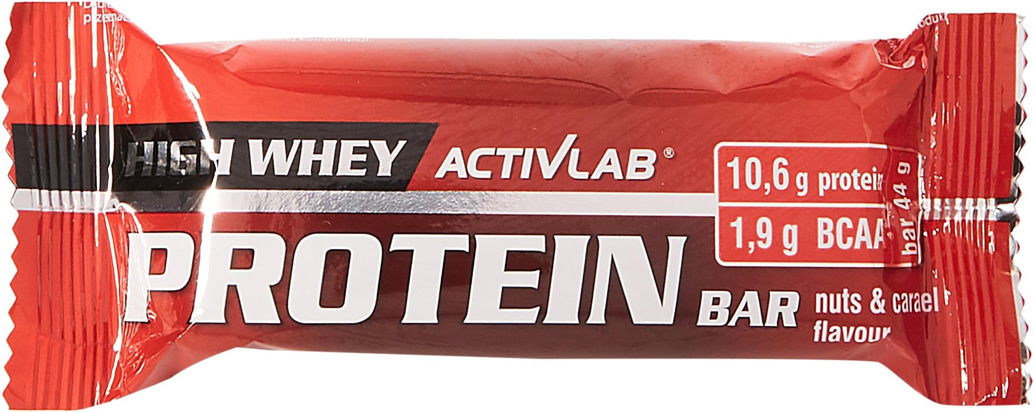 ACTIVLAB SPORT High Whey Protein Bar, Nuts with Caramel, 44 g, 24-Count