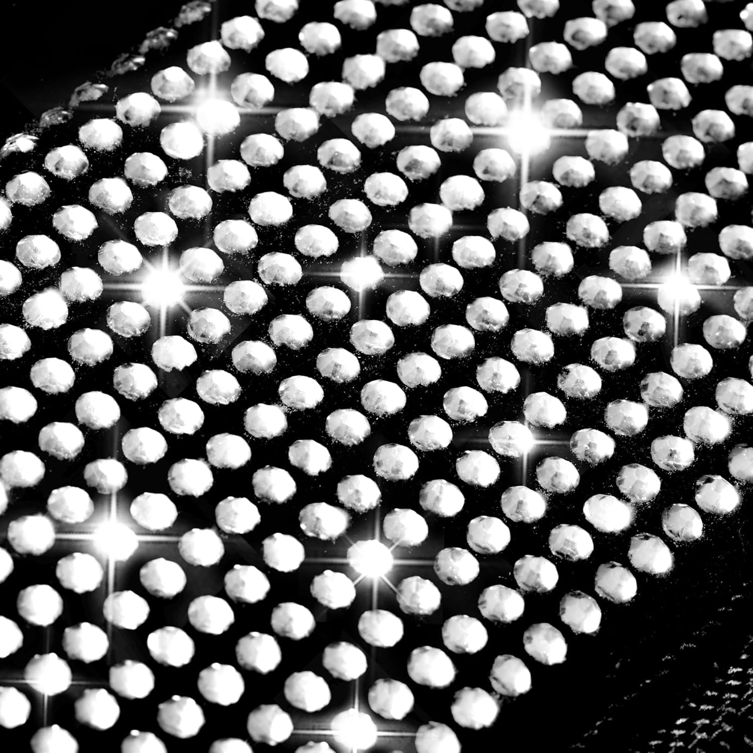 CAR PASS Bling Diamond Car Mats Shining Carpet Crystal Rhinestones Sparkly Glitter Floor Mats with Anti-Slip PVC Heel Pad Universal for Automotive SUV, Sedan, Van, 3pcs for Girl Women, Black Silver - Image 9