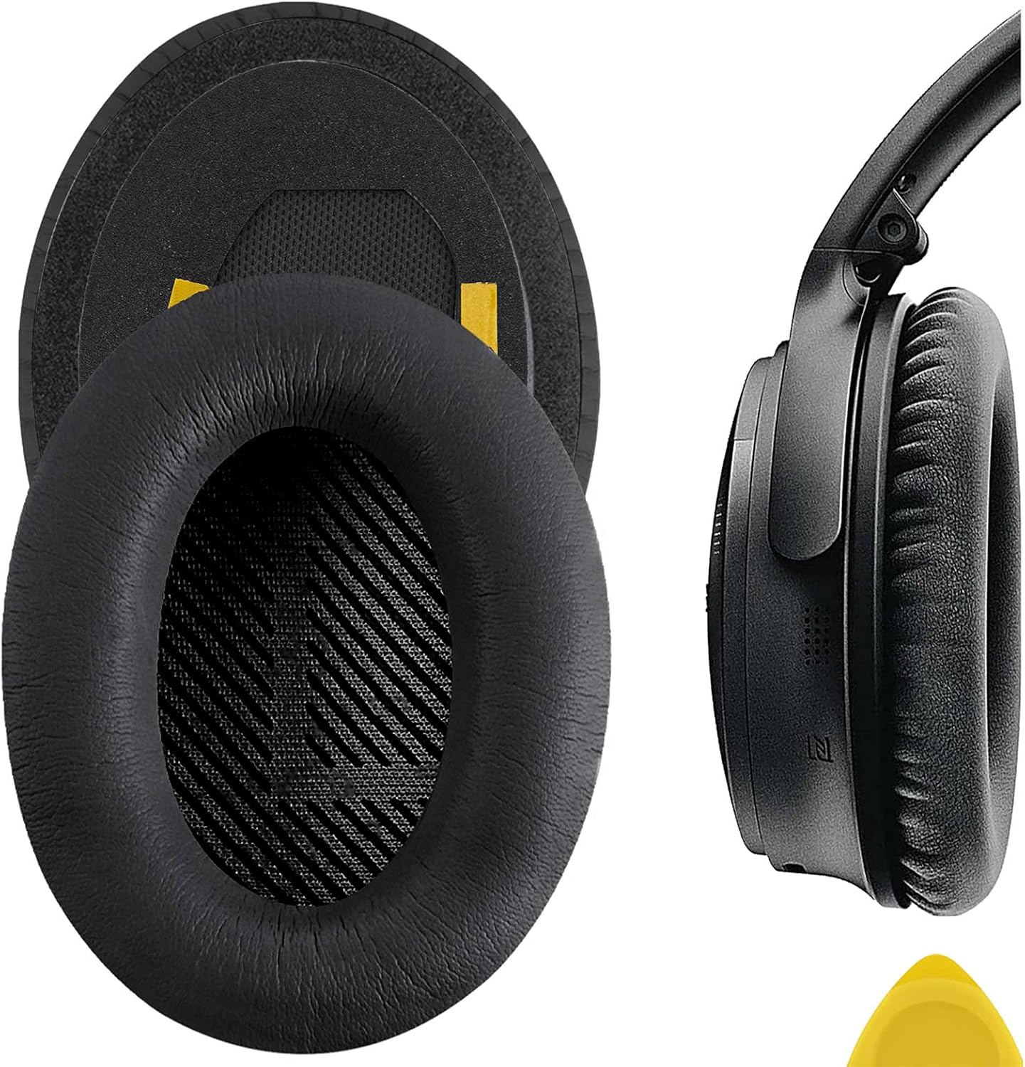 Geekria QuickFit Protein Leather Replacement Ear Pads for Bose