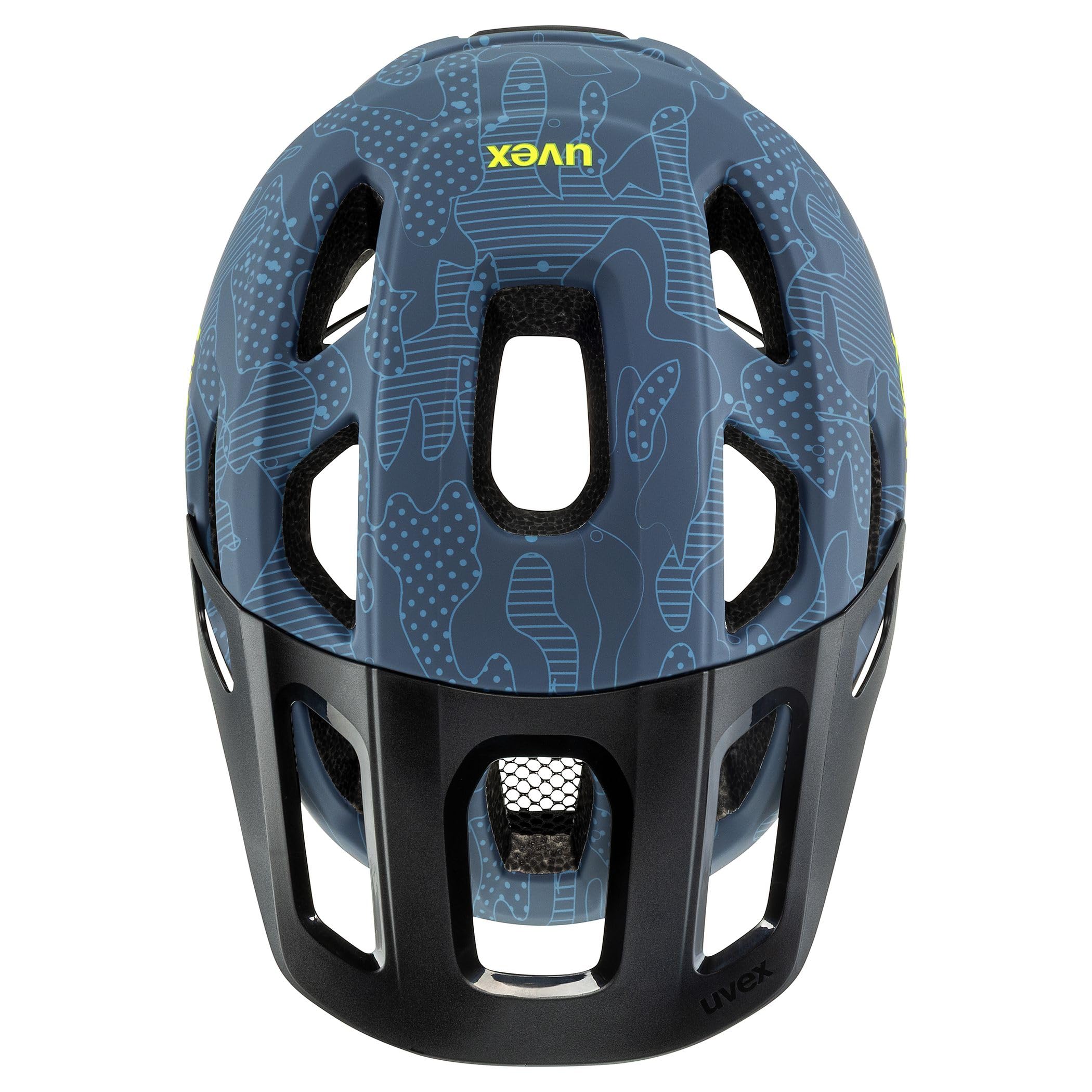 uvex react jr. Casco da bici per bambin - dusk blue altimeter matt/52-56 cm