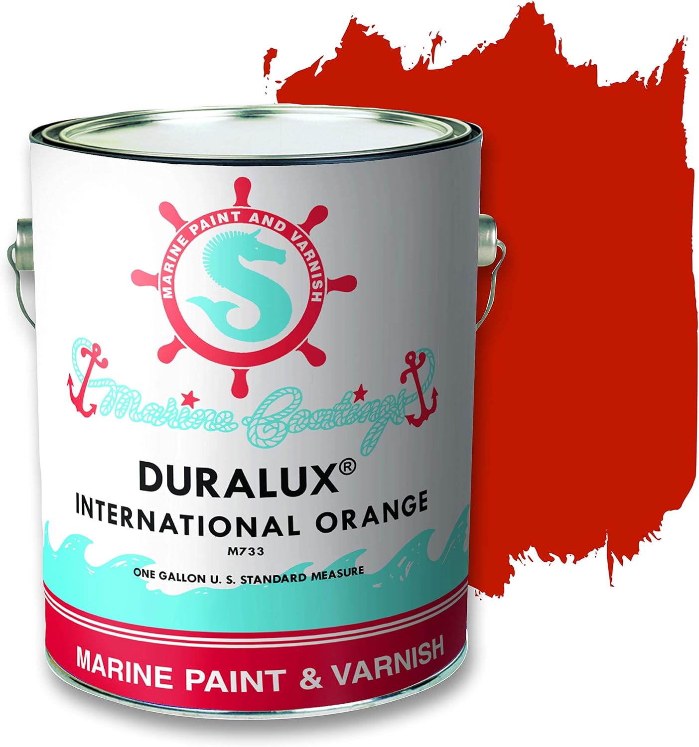 DURALUX Marine Enamel, International Orange, 1 Gallon