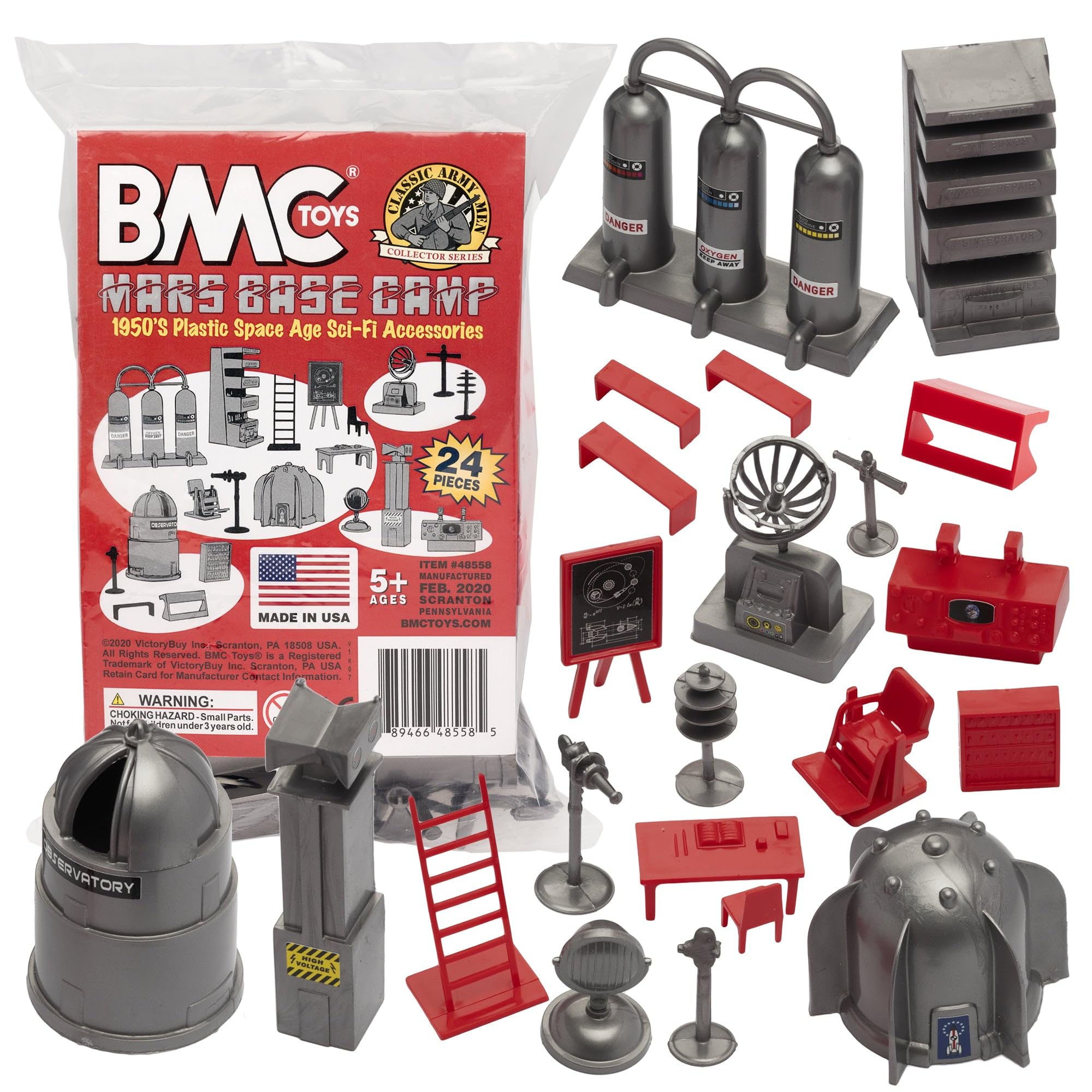 Amazon.com: BMC Classic SciFi Mars Base Camp - 24pc Plastic Army