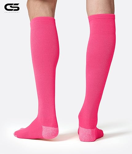 Miniatura 4 de CS CELERSPORT Paquete de 23 calcetines de béisbol y sóftbol para fútbol, hasta la rodilla, sobre la pantorrilla, calcetines deportivos