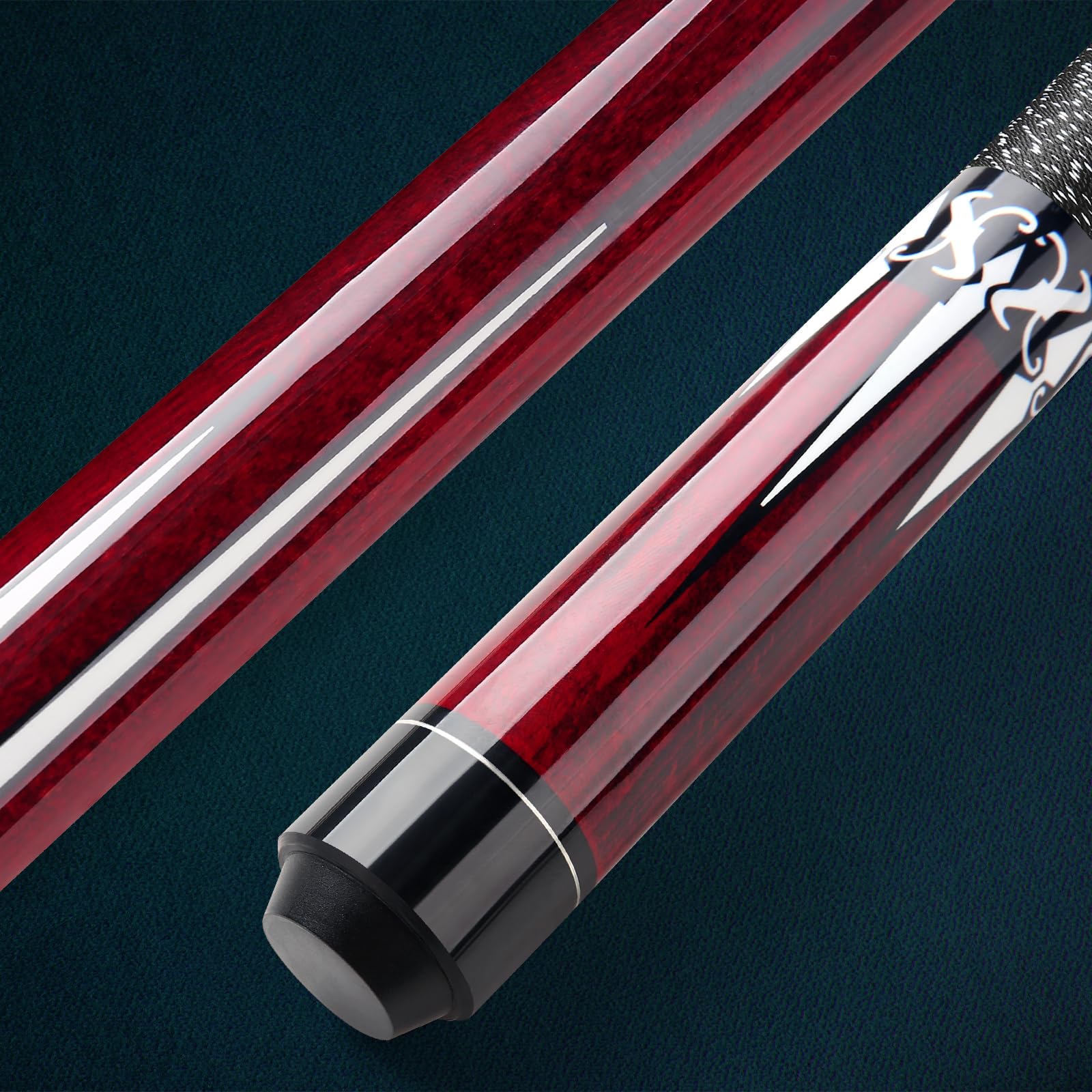 Queue de Billard, 58 Pouces 19 Oz Pool Cue Stick Bâtons de Billard en Bois Dur de Pointes de 13 mm pour Joueur Professionnel de Billard