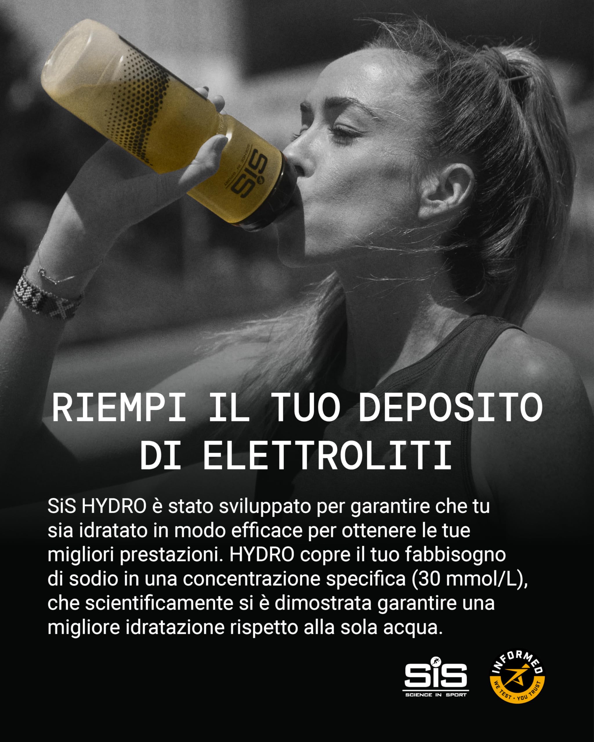 Science in Sport HYDRO Compresse 20pz. Ananas e Mango - Elettroliti in compresse effervescenti, Vegan, Mantengono il corretto bilancio di elettroliti ed acqua (La confezione può variare)