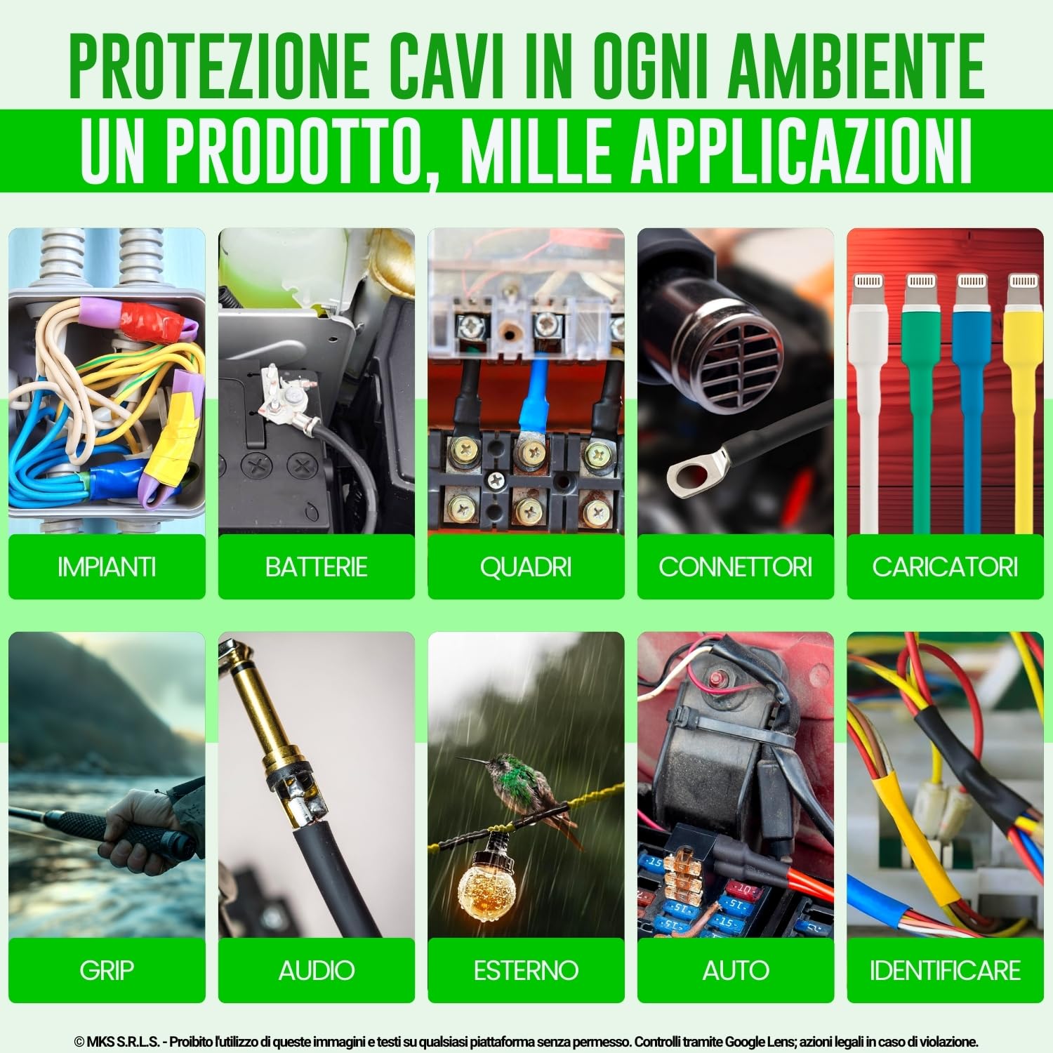 Guaina Termorestringente Ø 25,4 mm, L 4mt • BIANCO • MINIBOX 2:1 STANDARD - 4