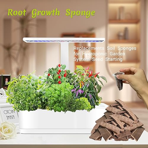 Miniatura 5 de MiniJungle Paquete de 90 cápsulas hidropónicas, esponja hidropónica compatible con varios sistemas de plantación Aero-Garden, esponja de repuesto
