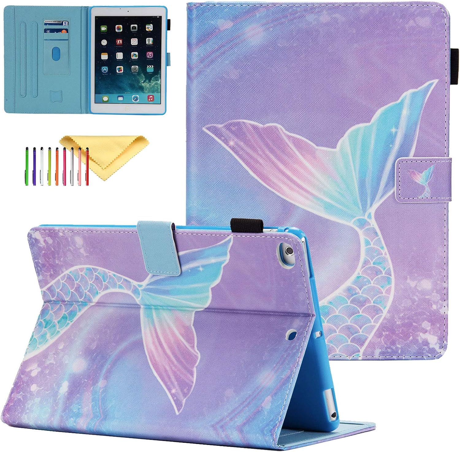 Kids Girls Case for Apple iPad 2018/2017 / Air/Air 2 (9.7 Inch