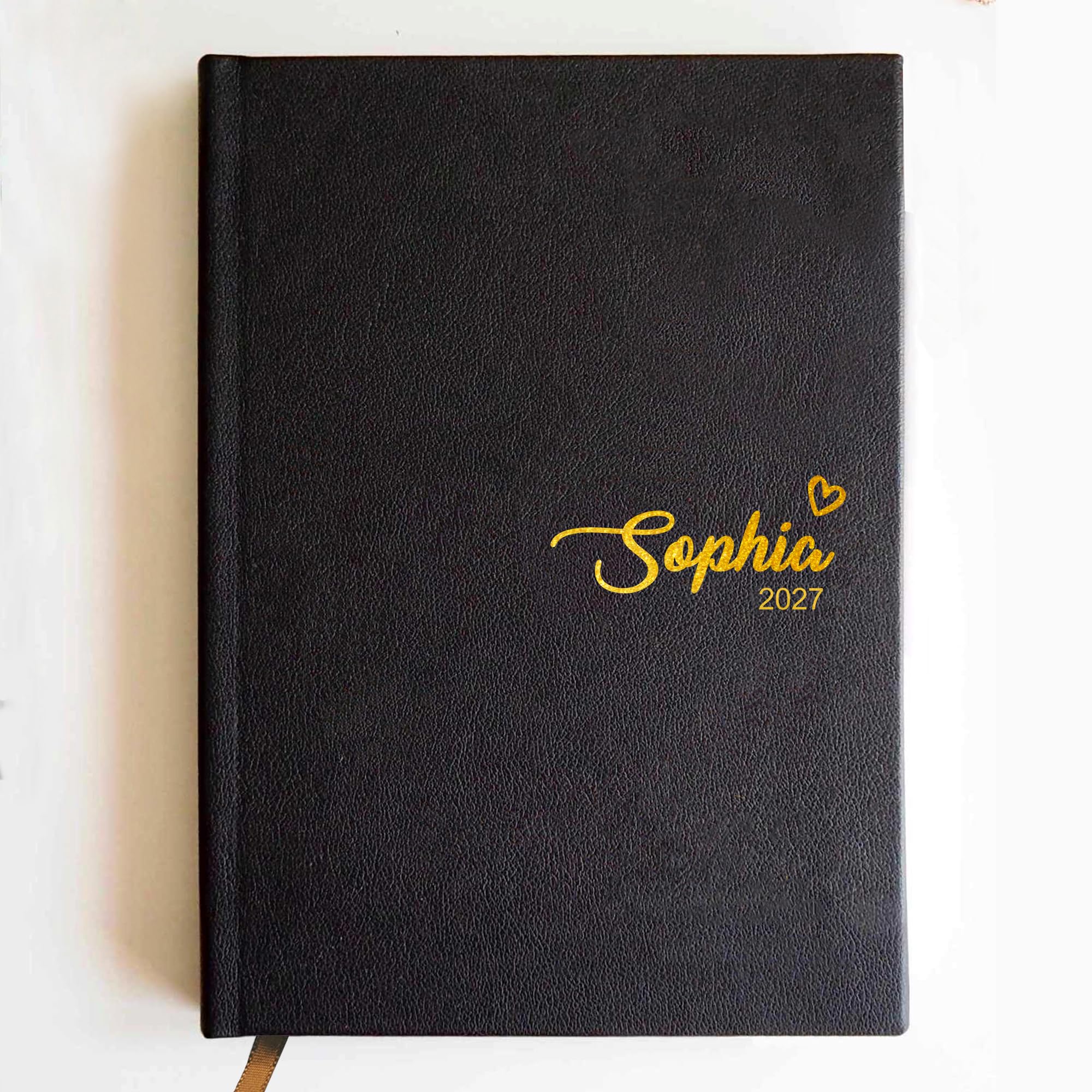 Personalised 2027 Diary Gifts for Christmas, 2027 Diary A5 Page a Day with Daily Planner & Monthly View, Personalised Notebook A5 with Name, Christmas Birthday Academic Diary Gifts (Design 3)