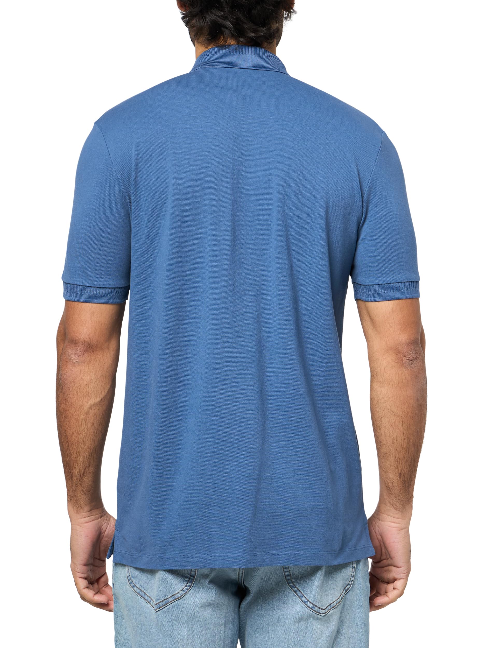 Hugo Mens Slim Fit Square Logo Cotton Polo Shirt