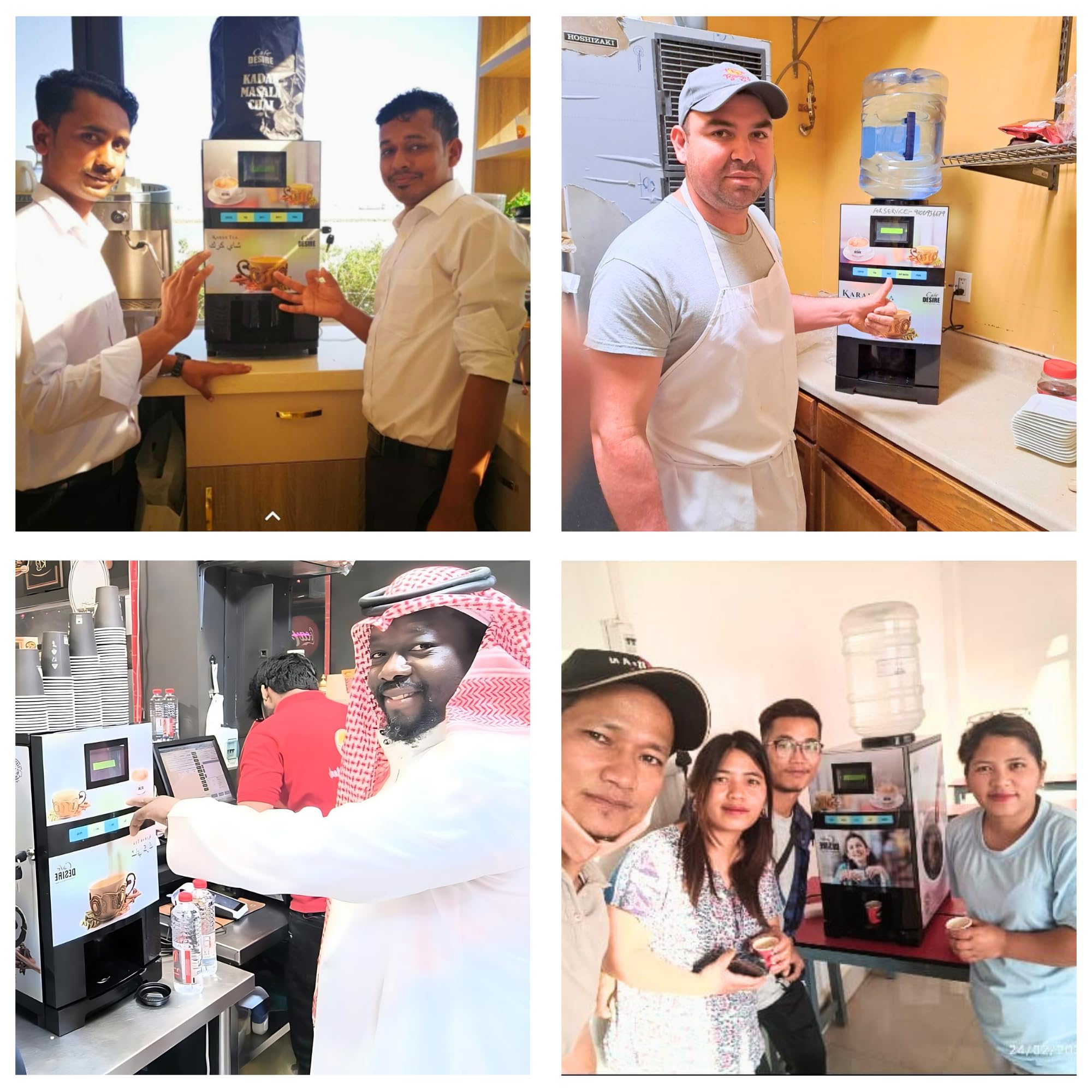 Cafe Desire 4 Lane Coffee & Tea Vending Machine -5