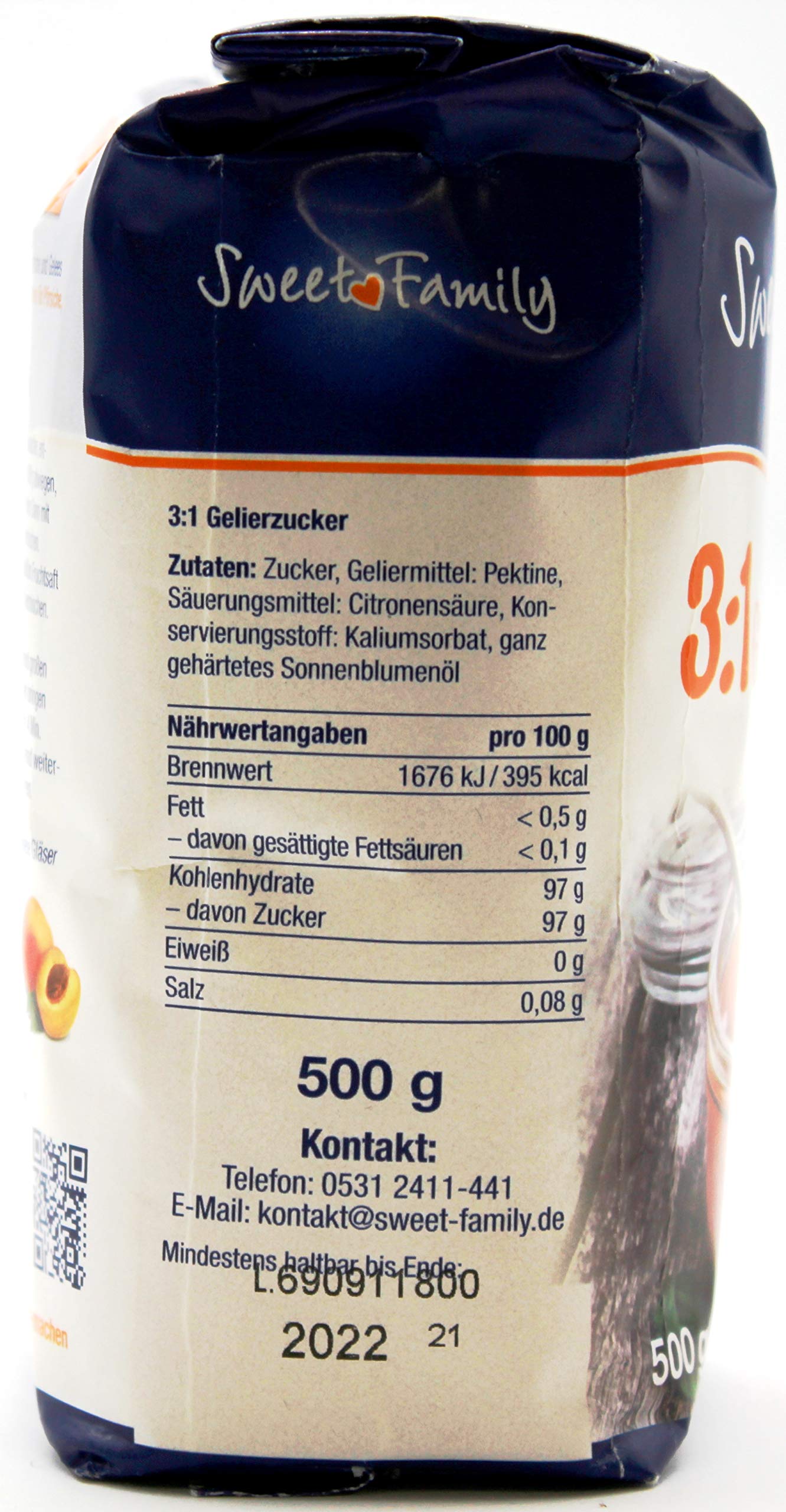 Nordzucker Sweet Family Gelierzucker 3:1, 14er Pack (14 x 500g)