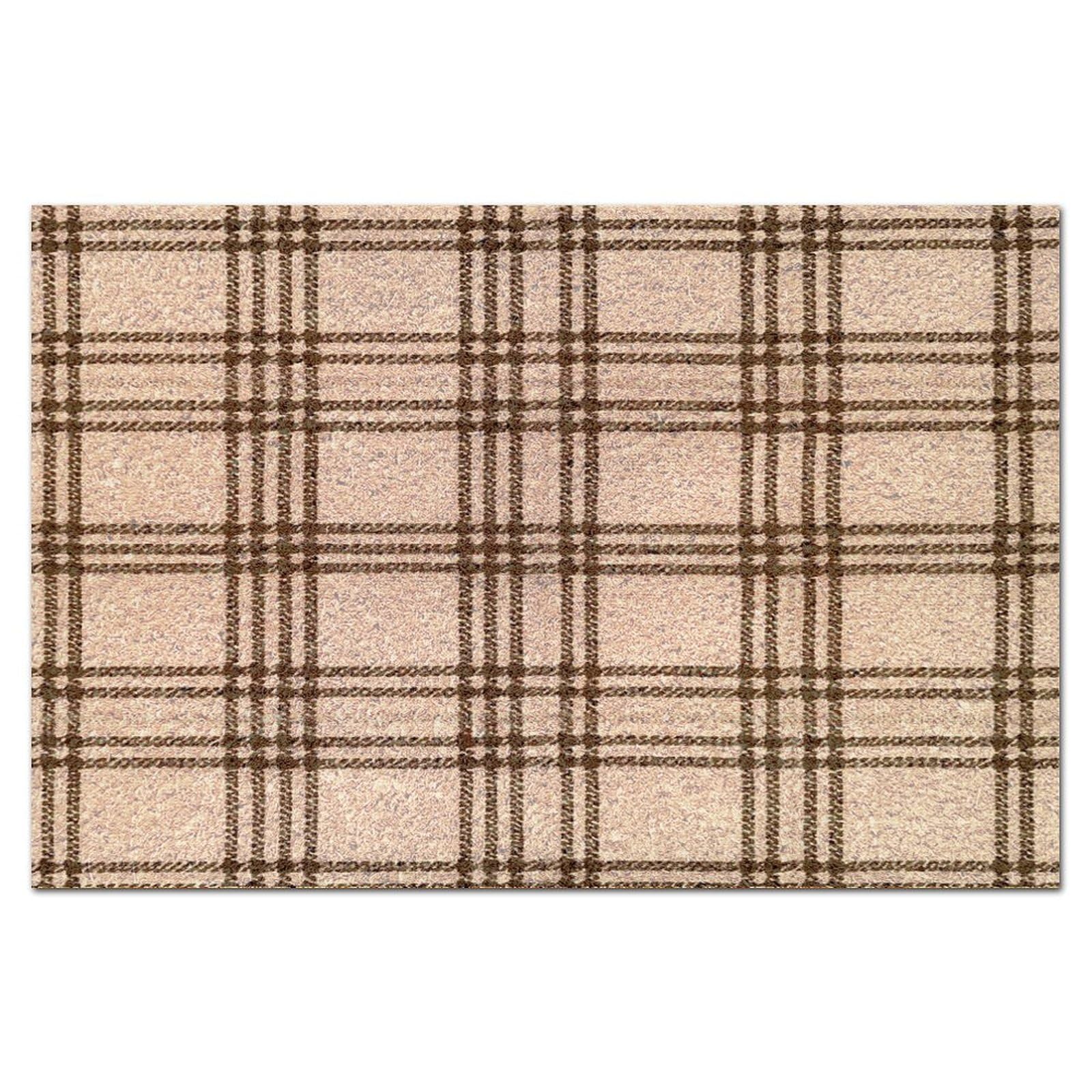 Paillasson d'intérieur à carreaux robuste pour stopper la saleté de l'entrée