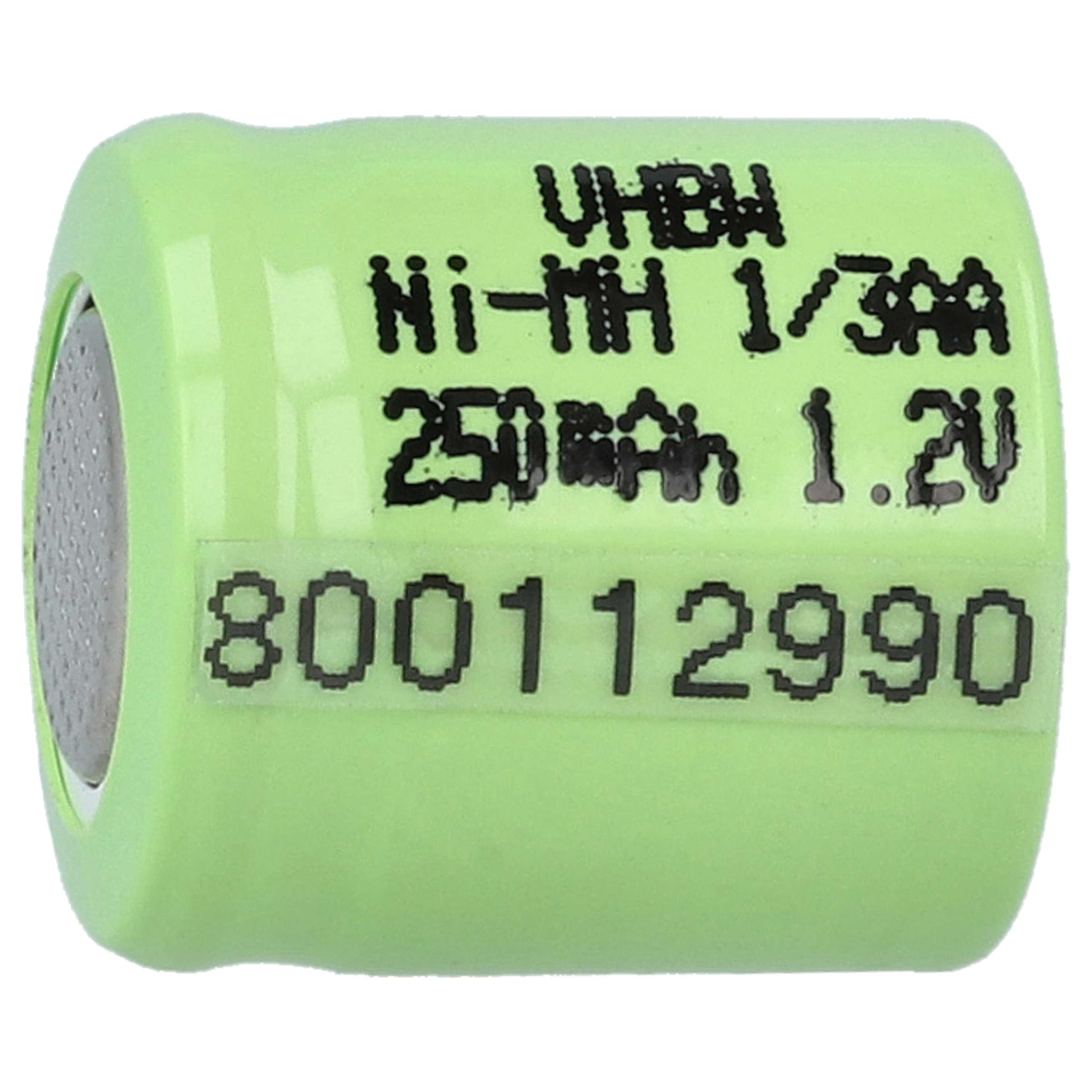 vhbw Lot de 10 batteries 1/3AA 250mAh 1.2V NiMH avec cosses en U pour RC vhbw Lot de 10 batteries 1/3AA 250mAh 1.2V NiMH avec cosses en U pour RC