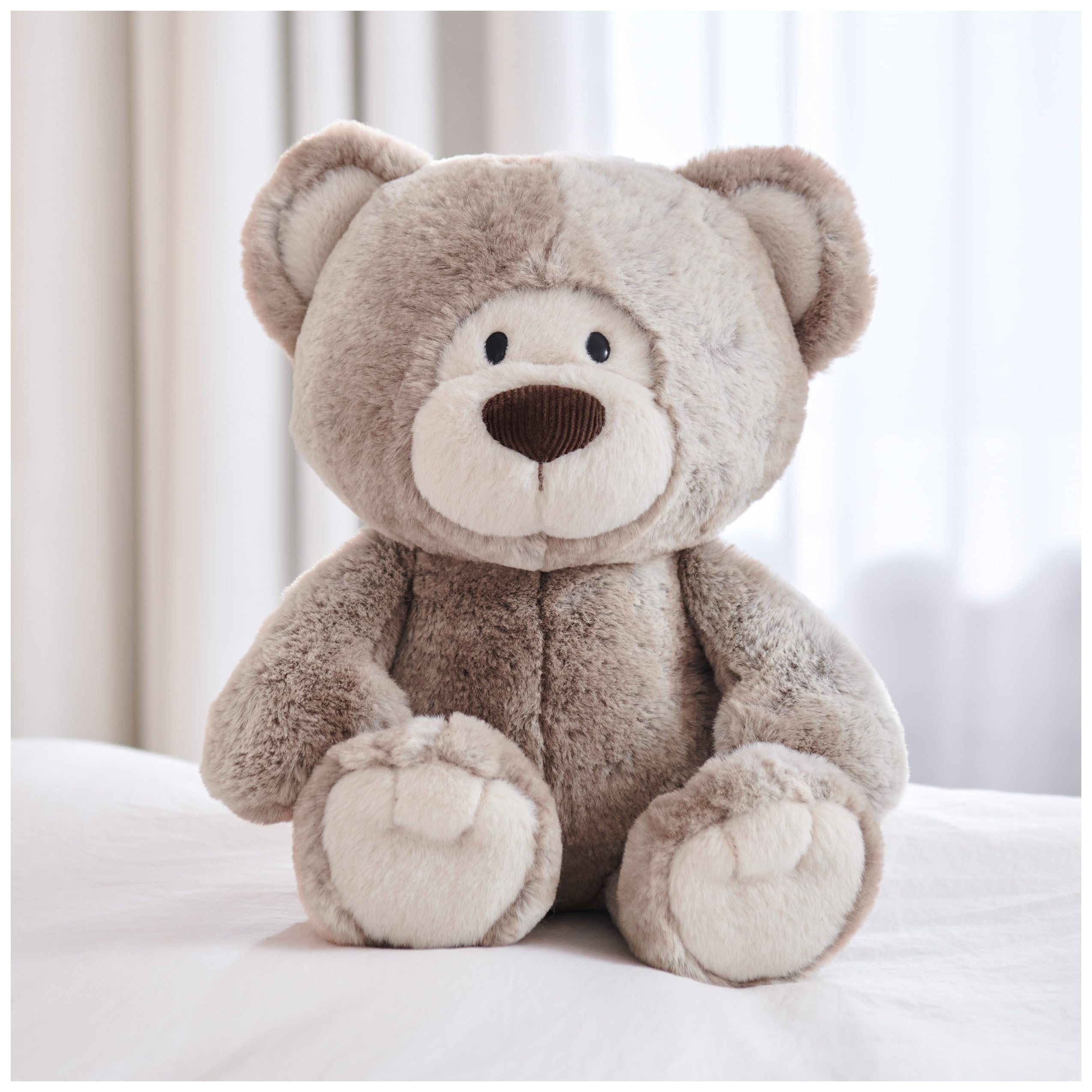GUND Mukki Teddybär, Premium Stofftier ab 1 Jahren, Braun/Creme, 25,4 cm