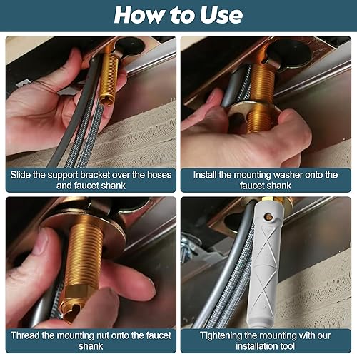 Miniatura 3 de Enhon Herramientas de instalación de grifo de cocina compatibles con la colección Moen 118305 de repuesto, herramienta de extracción e instalación