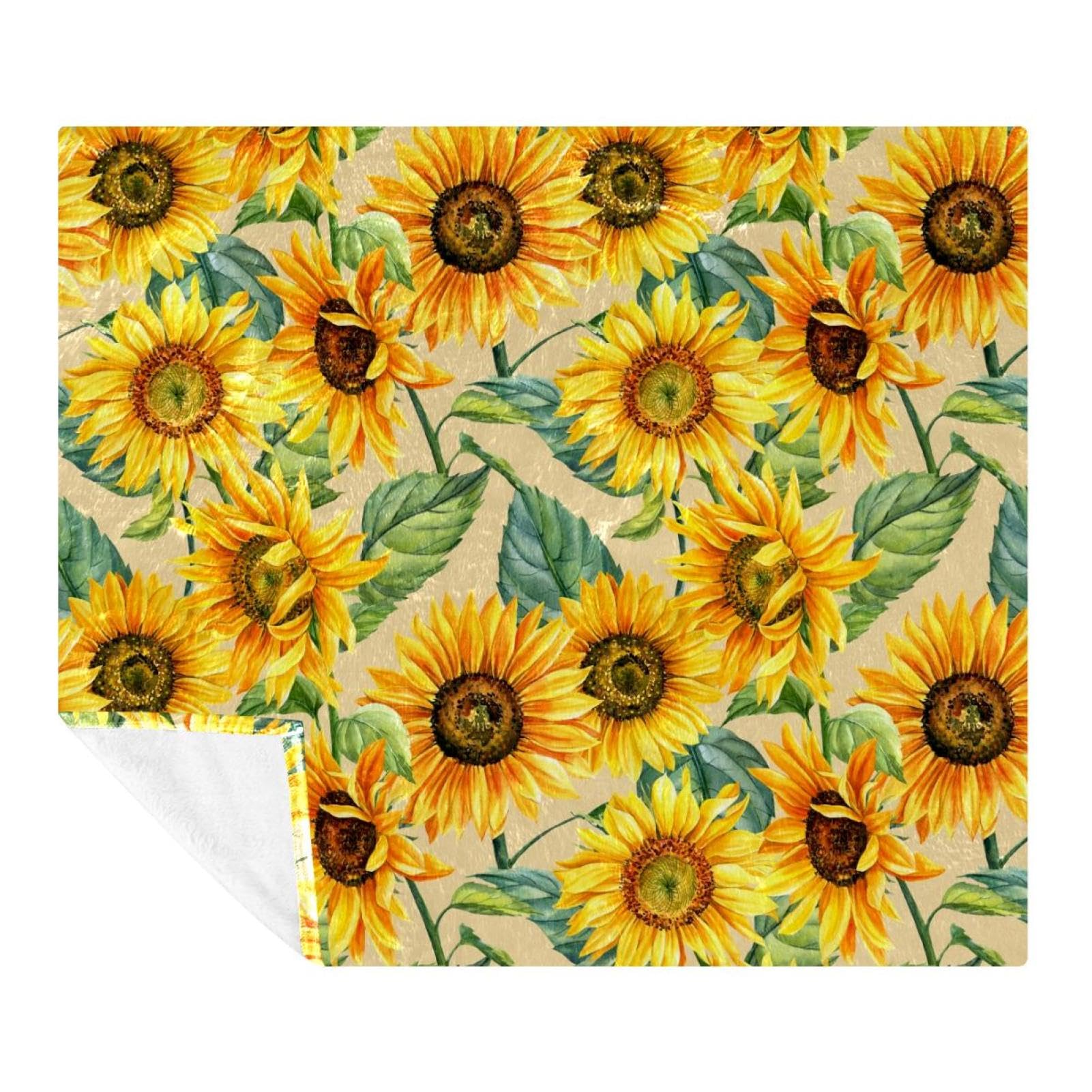 Couverture polaire en microfibre de qualité supérieure, jeté de lit jaune